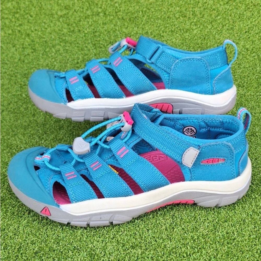 Keen Newport H2 Deep Lagoon Blue/Pink Shoes Style #1020362 Youth Size 4